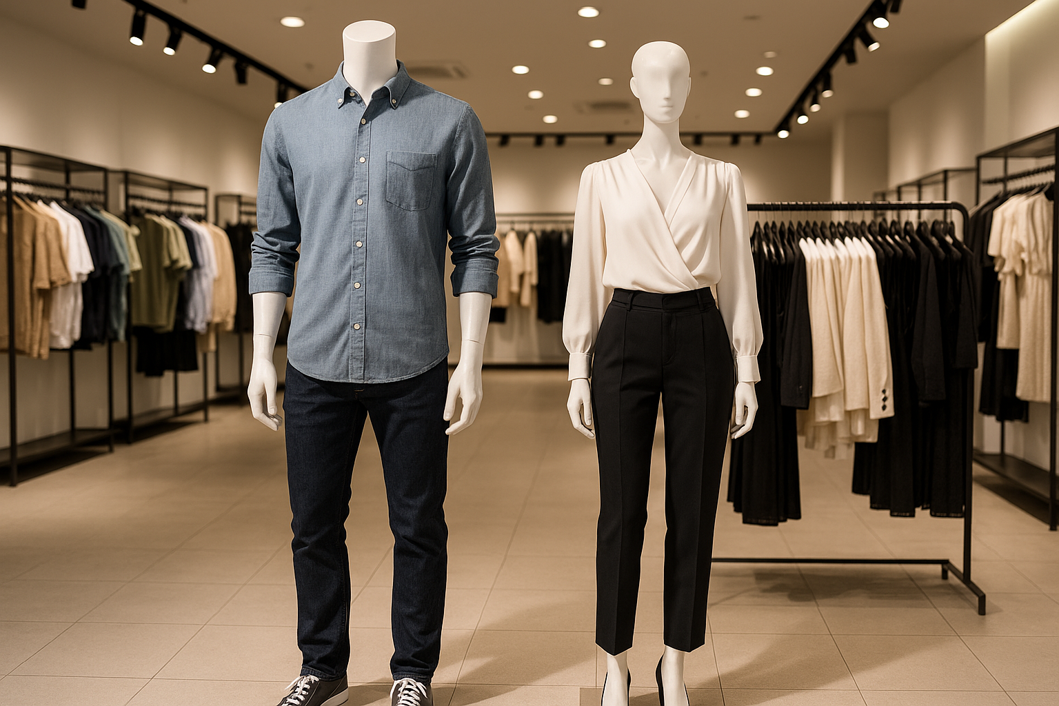 generating male and female clothing